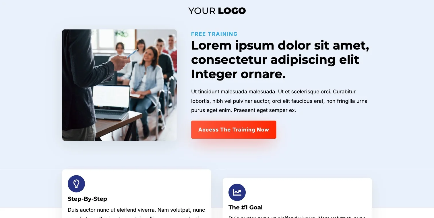 Webinar Registration Page