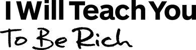 logo i will teach you to be rich