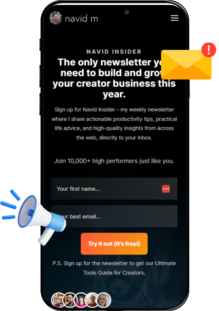 AI Creator Newsletter Optin 1 img newsletter hero3