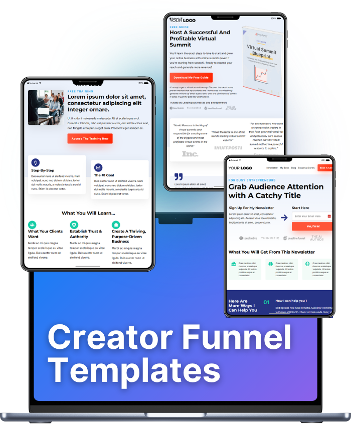 AI Creator OS 68 img creator funnel templates v2